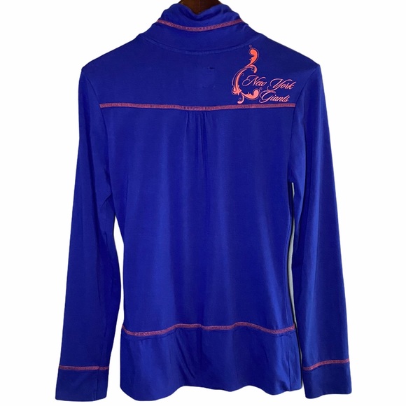 NFL Pro Line NY Giants Funnel Neck Zip Up - Picture 9 of 11